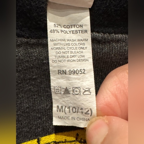 Gray and Black Hoodie with Orange Graphic Idaho kids 10/12 MEDIUM - Picture 4 of 4